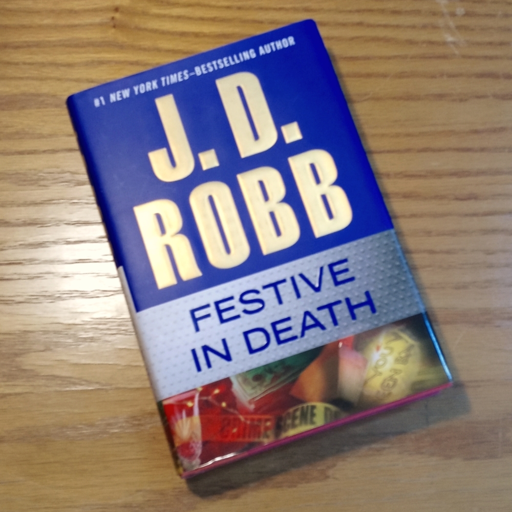 Festive in Death by JD Robb, Mystery Fiction Hardcover Book